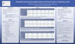 Antioxidant and Carotenoid Supplementation and Visual Function- An Exploratory Study